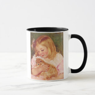 Mug Sara tient un chat, Mary Cassatt