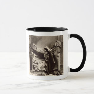 Mug Sarah Bernhardt (1844-1923) comme Hamlet dans le