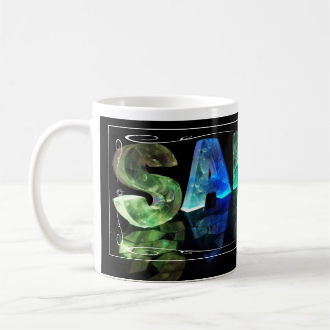 Mug Sarah - la Sarah nommée dans 3D s'allume (la (Gauche)