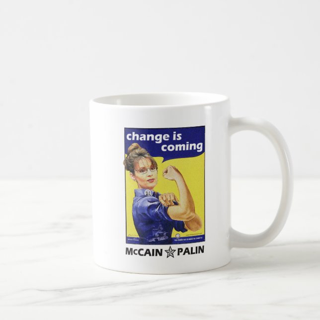 Mug Sarah Palin - Le changement arrive (Droite)
