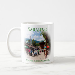 Mug Sarajevo : Carré de pigeons dans le vieux bazar