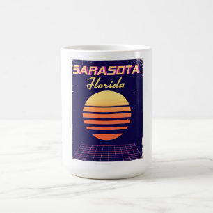 Mug Sarasota Floride années 1980 imprimés de voyage vi