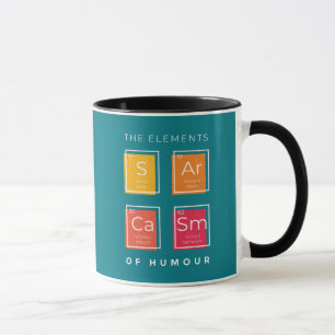 Mug SARCASM Les Éléments De La Science De L'Humour Drô
