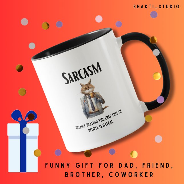Mug Sarcasme cadeau pour collègue père ami frère homme (Créateur téléchargé)
