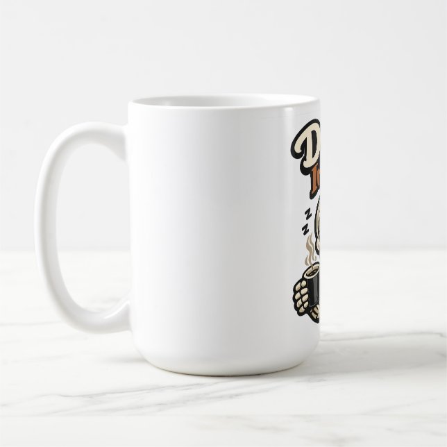 MUG SARCASME / HUMOUR NOIR  MORT À L'INTÉRIEUR (Gauche)