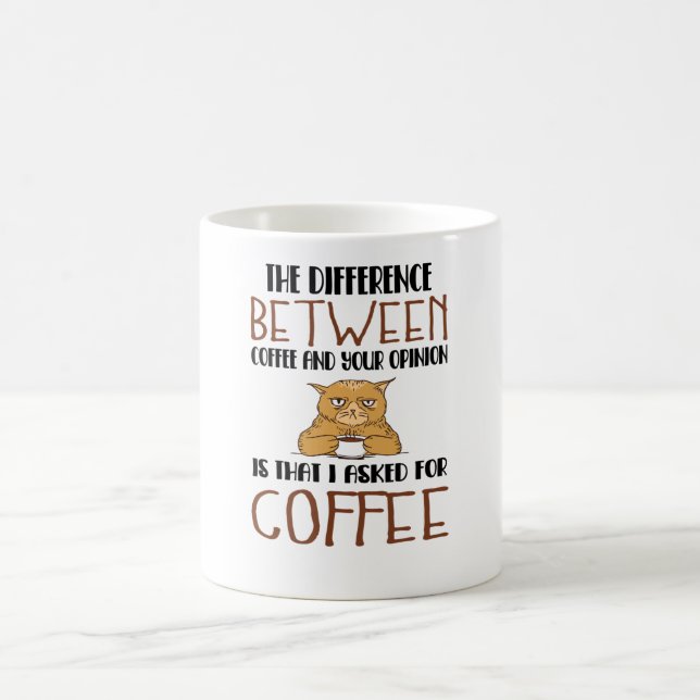 Mug Sarcasme L'Opinion Sur Le Café Dit Provocation Cha (Centre)