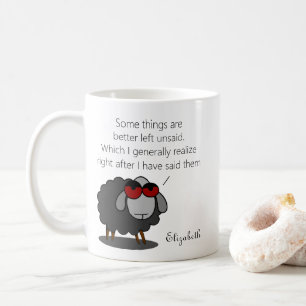 Mug Sarcasme personnalisé Amusant Humour non-dit avec