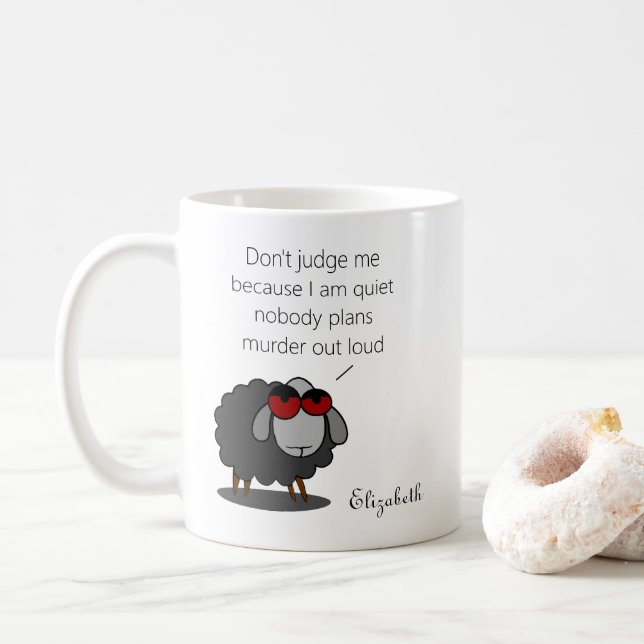 Mug Sarcasme personnalisé Funny calme Humour avec plai (Avec donut)