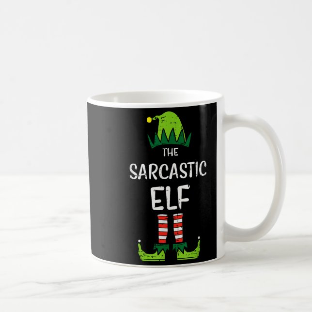 Mug Sarcastic Elf Xmas Matching Christmas For Family M (Droite)