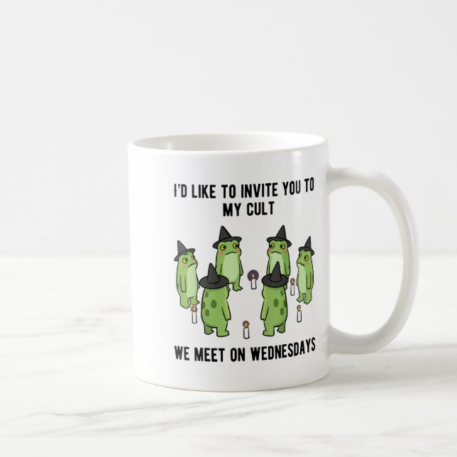 Mug Sarcastic Frog Meme Funny Amphibian Cult Men And W (Droite)