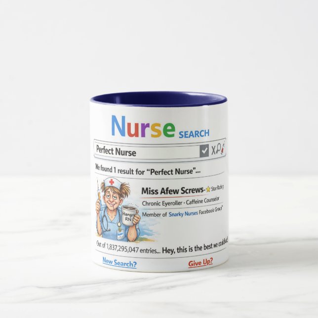Mug Sarcastic Funny Worst Nurse (Centre)