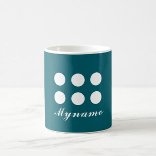 Mug Sarcelle foncée Chic minimaliste moderne tendance