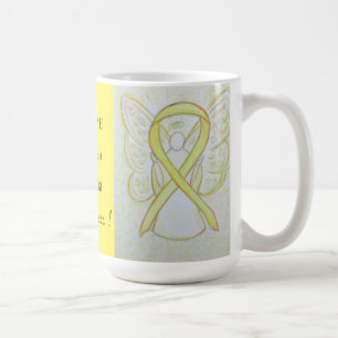 Mug Sarcoma Yellow Sensibilisation Ruban Angel personn