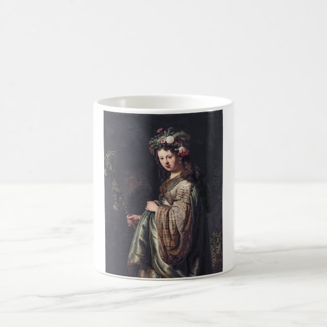 Mug Saskia van Uylenburgh, Flora, Rembrandt, 1634 (Centre)