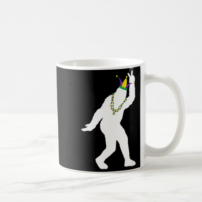 Mug Sasquatch masquerade mardi gras bigfoot croyant (Droite)