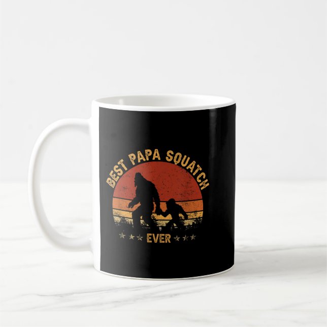 Mug Sasquatch Papa Best Papa Squatch Jamais Bigfoot Pa (Gauche)