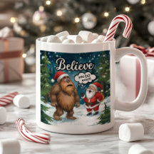 Sasquatch rencontre le Père Noël Je crois Noël drô