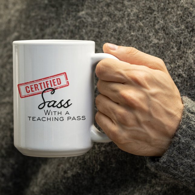 Mug Sass certifié personnalisable avec un passeport d' (Créateur téléchargé)