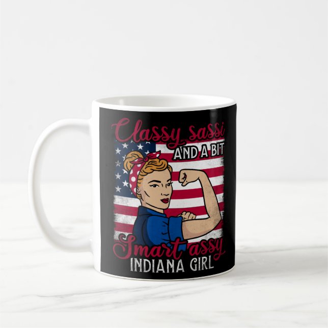 Mug Sassi Classique Et Une Assi Intelligente Fille Ind (Gauche)
