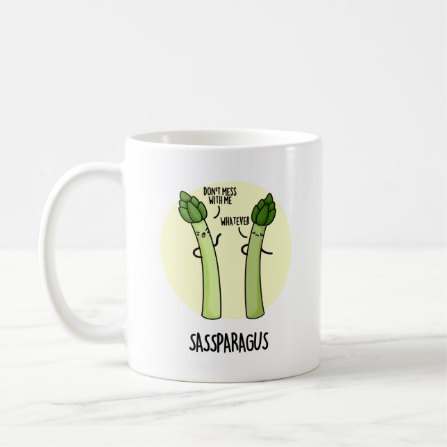 Mug Sassparagus Funny Asparagus Vegetable Pun (Gauche)