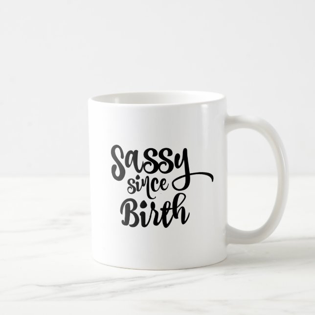Mug Sassy depuis la naissance de la typographie Whimsi (Droite)