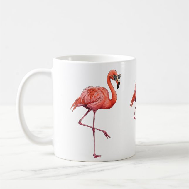 Mug Sassy Flamant rose Retro Vintage (Gauche)