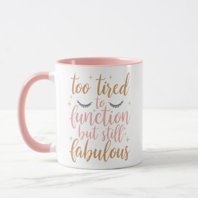 Mug Sassy Mom Life Humor with Lashes (Gauche)