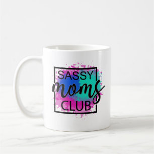 Mug Sassy moms club coloré humour