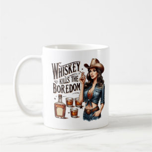 Mug Sassy Retro Girl - Whiskey tue l'ennui Tri-Blen