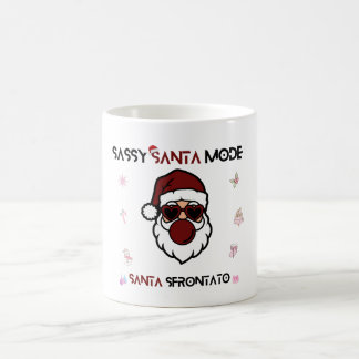 Mug Sassy Santa Mode – Bilingual Christmas Design 