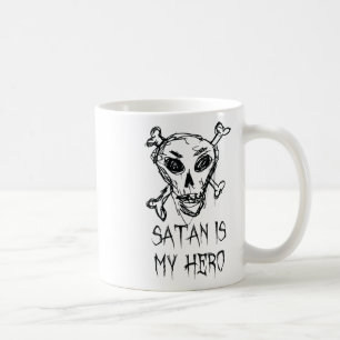 Mug Satan Est Mon Héros Halloween Costume Mot Design