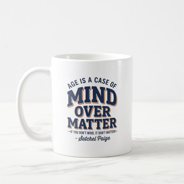 Mug Satchel Paige 'L'Esprit Sur La Matière' (Gauche)