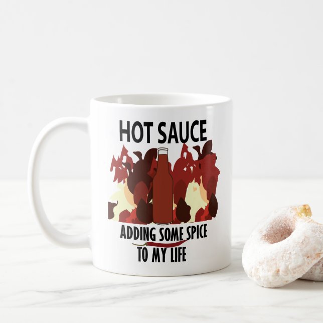 Mug Sauce chaude Ketchup Fire Red Chili Pepper (Avec donut)
