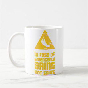 Mug Sauce piquante d'urgence chili drôle Wo