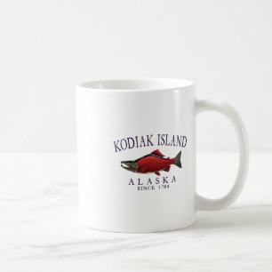 Mug Saumon de l'île Kodiak Alaska depuis 1784 Prune ar