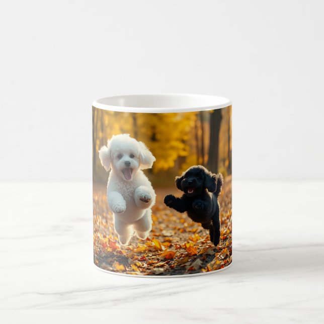 Mug Saupoudrer les chiots de caniche (Centre)