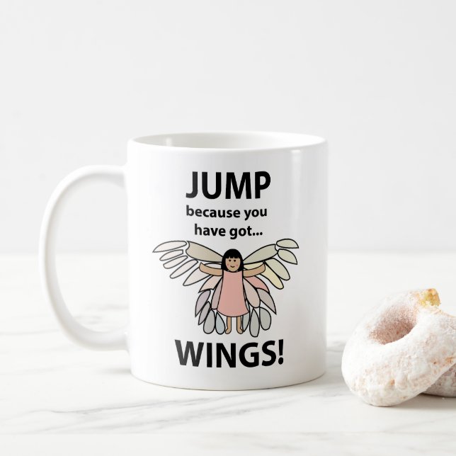 Mug Sauter des ailes parce que vous avez des ailes (Avec donut)