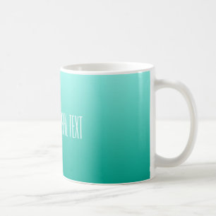 Mug Sauts de texte personnalisés Emerald Gradient
