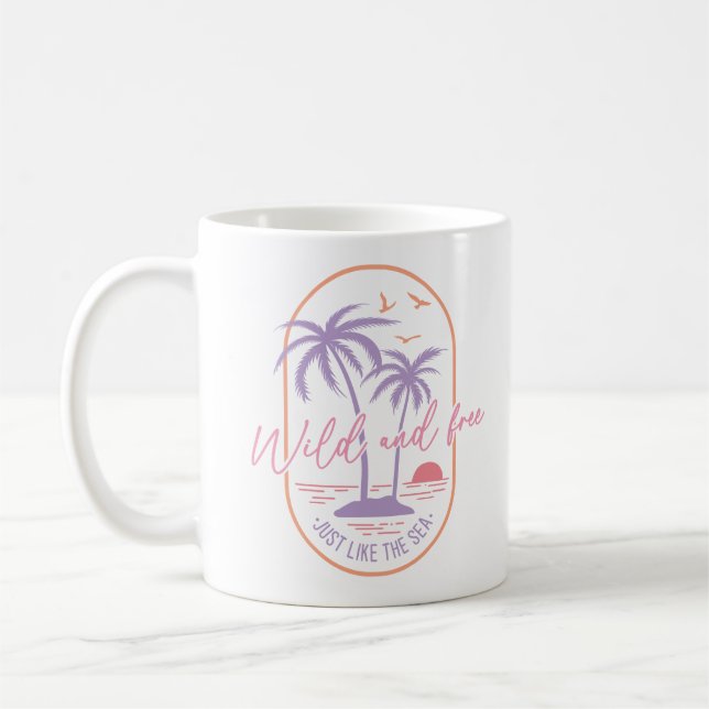 Mug Sauvage Et Libre Comme La Mer (Gauche)