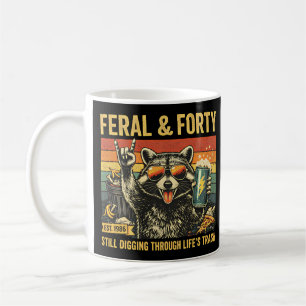 Mug Sauvage et Quarante 40e Anniversaire Sarcastique Q