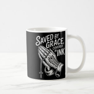 Mug Sauvé par la grâce Couvert d'encre Foi chrétienne