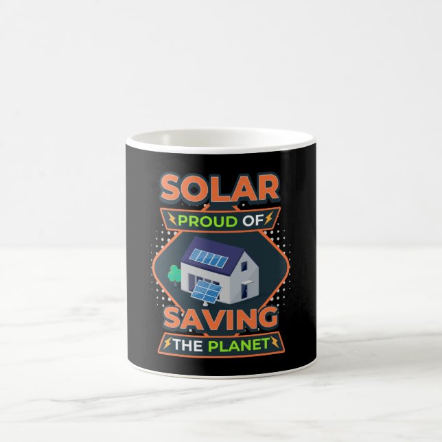 Mug Sauver La Planète Photovoltaïque Solaire Solaire S (Centre)