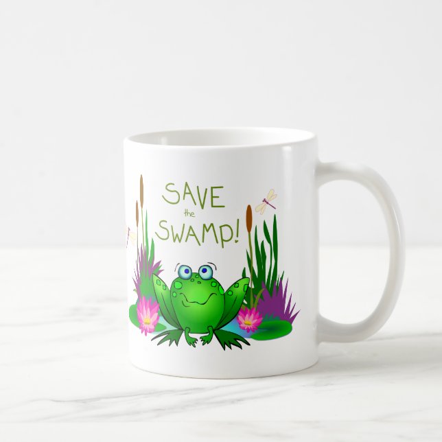 Mug Sauver le marais Twitchy la grenouille (Droite)