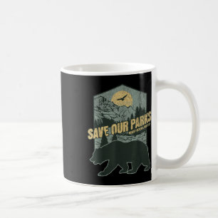 Mug Sauver nos parcs nationaux résister à l'ours anti-