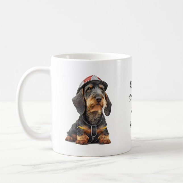 Mug Sauvetage à poils durs Dachshund (Gauche)
