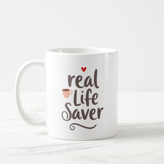 Mug Sauveur de la Vie Réelle (Gauche)
