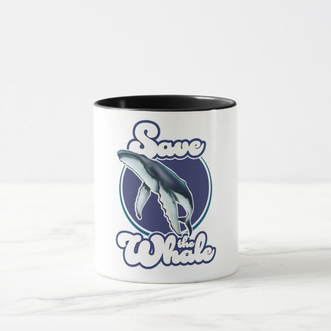 Mug Sauvez la baleine (Centre)