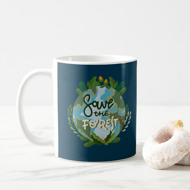 Mug Sauvez la forêt (Avec donut)