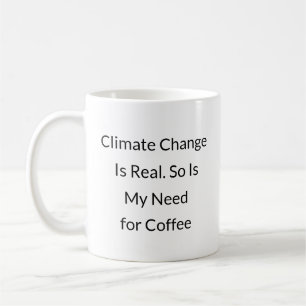 Mug Sauvez la planète, mais d'abord - la caféine.