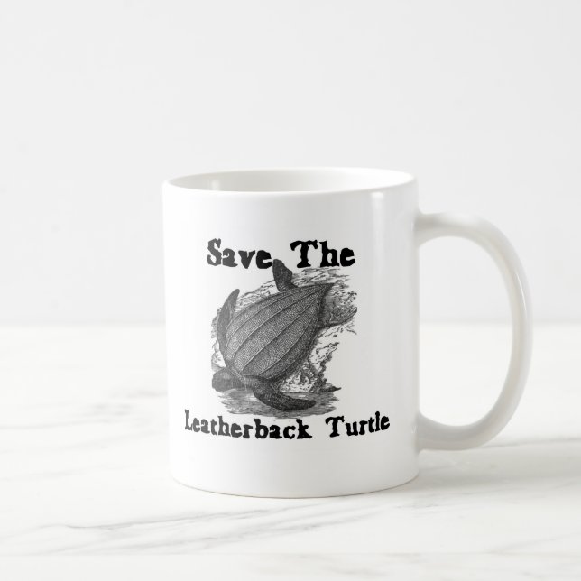Mug Sauvez la tortue de leatherback (Droite)